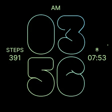 Skinny Daylight Watch Face screenshot 5