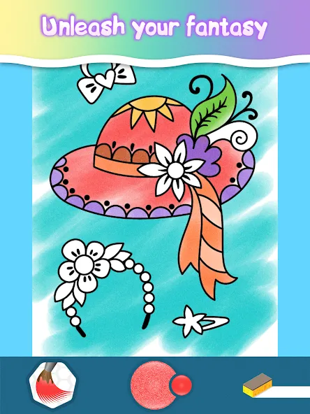 Drawing Princess Coloring Game screenshot 22