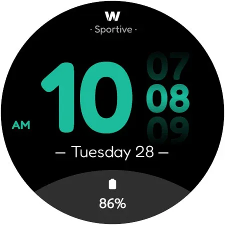 WES5 - Sportive Watch Face screenshot 3
