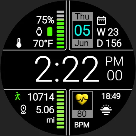 Iris508 Digital Watch Face screenshot 20
