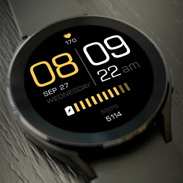Key075 Modern Watch Face screenshot 2