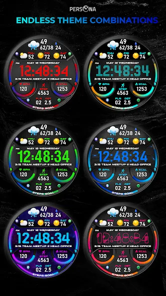 PER51 Digital Watch Face screenshot 37