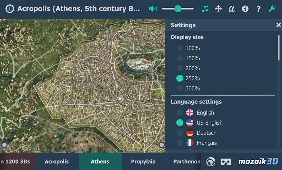 Acropolis educational 3D scene screenshot 2
