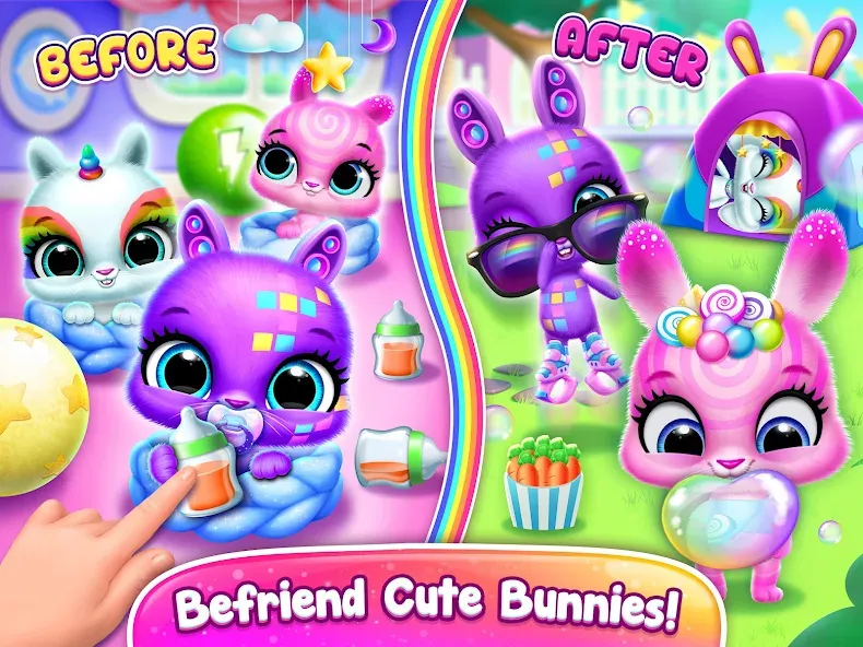 Bunnsies - Happy Pet World screenshot 13