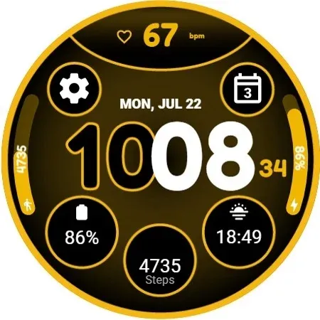 Grid Watch Face by HuskyDEV screenshot 9