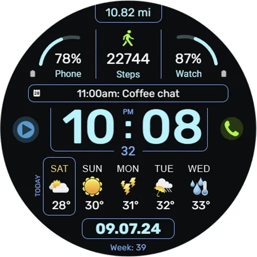 WFP 341 Informer watch face screenshot 34