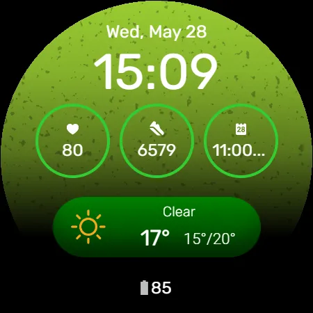 Digital Watchface D5 screenshot 21