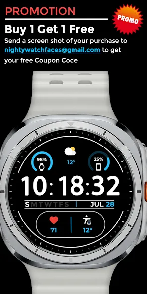 Night ver 21 - watch face screenshot 5