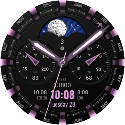 WFP 309 Elegant watch face screenshot 48