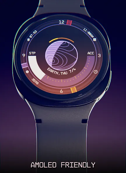 Planet in stars Watch Face screenshot 3