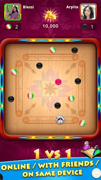 World Of Carrom :3D Board Game screenshot 1