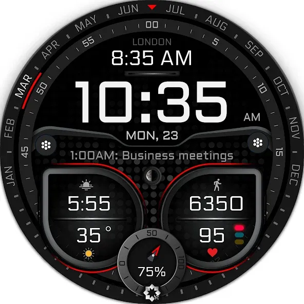 H380 Hybrid Watch Face screenshot 28