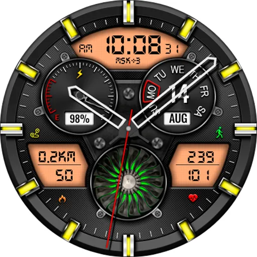 Hybrid CLOUD URX138 Watch face screenshot 16