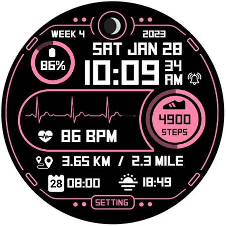 Step Up 3 - Digital Watchface screenshot 15
