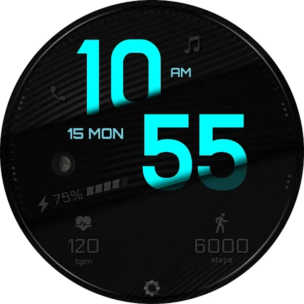 A395 Minimal Wear OS Face screenshot 30