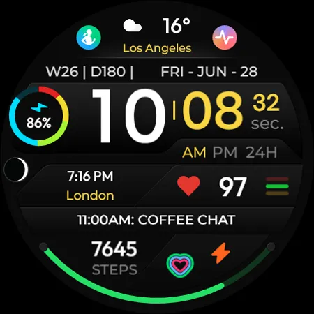 TVV Sport 4 Digital Watch Face screenshot 8