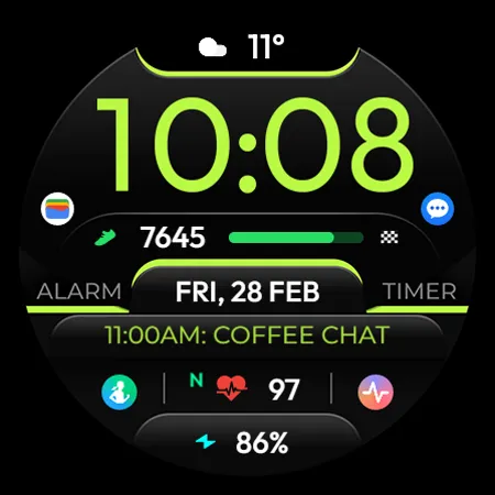 TVV Sport 6 Digital Watch Face screenshot 10