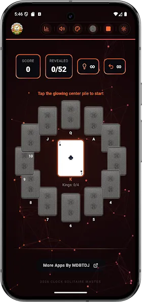 Clock Solitaire Master Offline screenshot 7