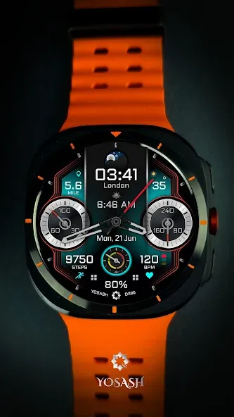 D385 Analog Watch face screenshot 5