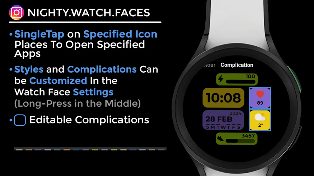 Night 52 - watch face screenshot 13