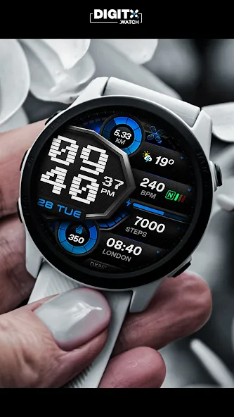 DX102 Digital Watch Face screenshot 6