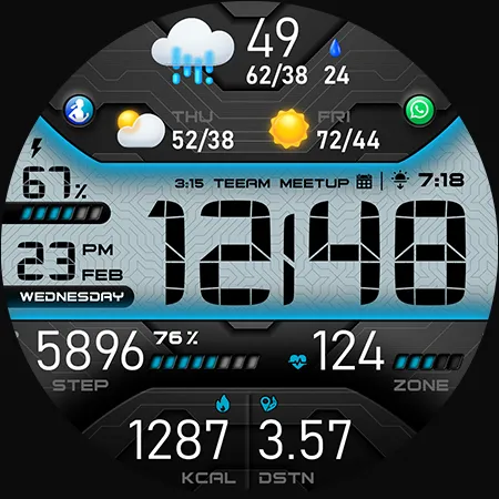 PER43 Digital Watch Face screenshot 43