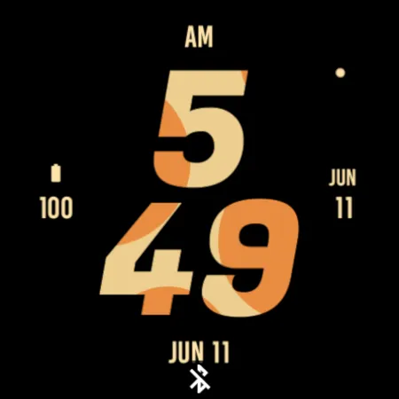 Giraffe Bold Watch Face screenshot 5