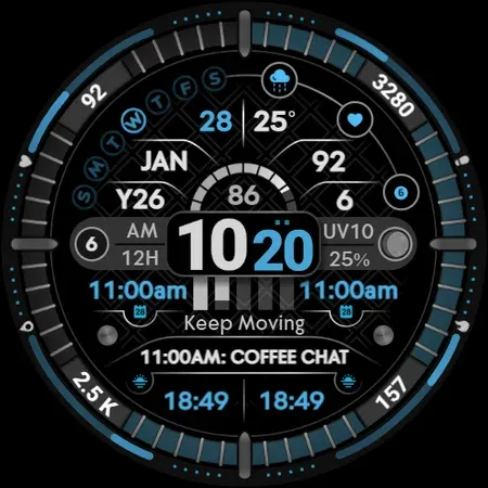Digital Watch Face Infowatch 2 screenshot 13