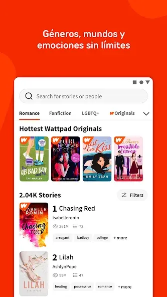 Wattpad - Lee y Escribe screenshot 3