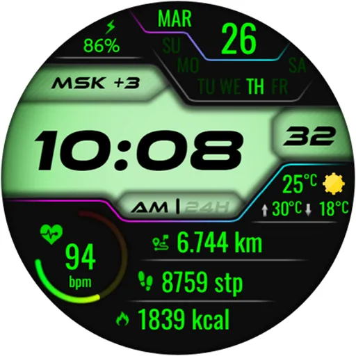 Vexitor Digital Watch Face screenshot 21