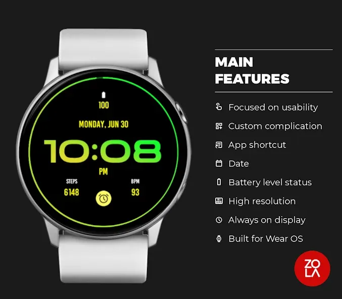 Mango Gradient Watch Face screenshot 2