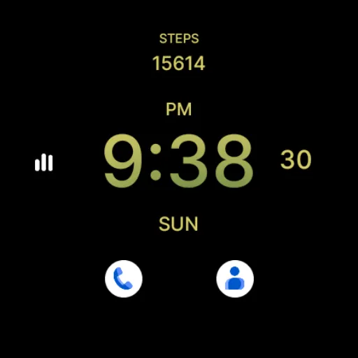 Pure Army Green Watch Face screenshot 5