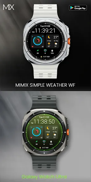 MIMIX Simple Weather Watchface screenshot 3