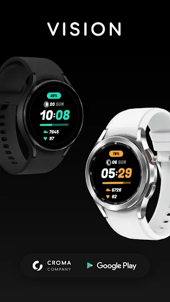 Vision Watch Face for Wear OS screenshot 1