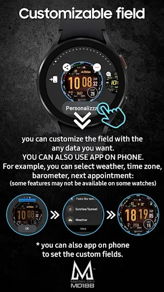 MD188 - Digital watch face screenshot 6