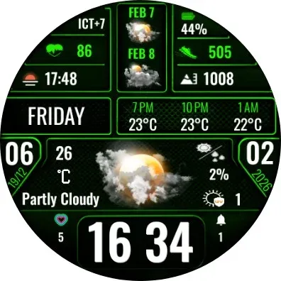 N-SPORT753 Digital Watch Face screenshot 16