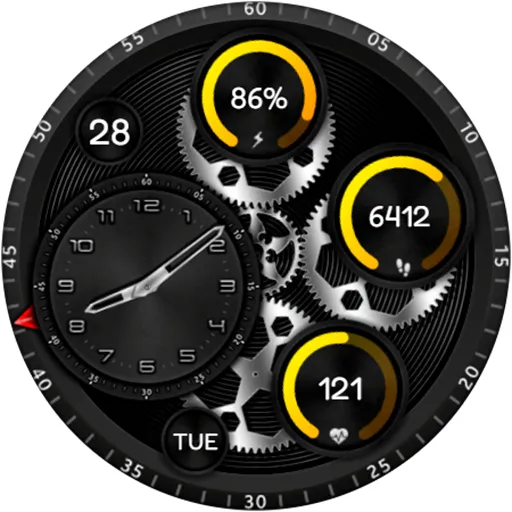 RUGAN Rotary URX82 Watch face screenshot 18