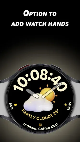 Curvy Weather - Watch face screenshot 4