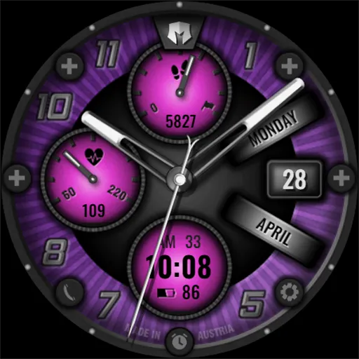 DM144 Analog Active Watch Face screenshot 8