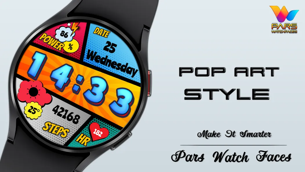 Pop Art Style Watch Face screenshot 6