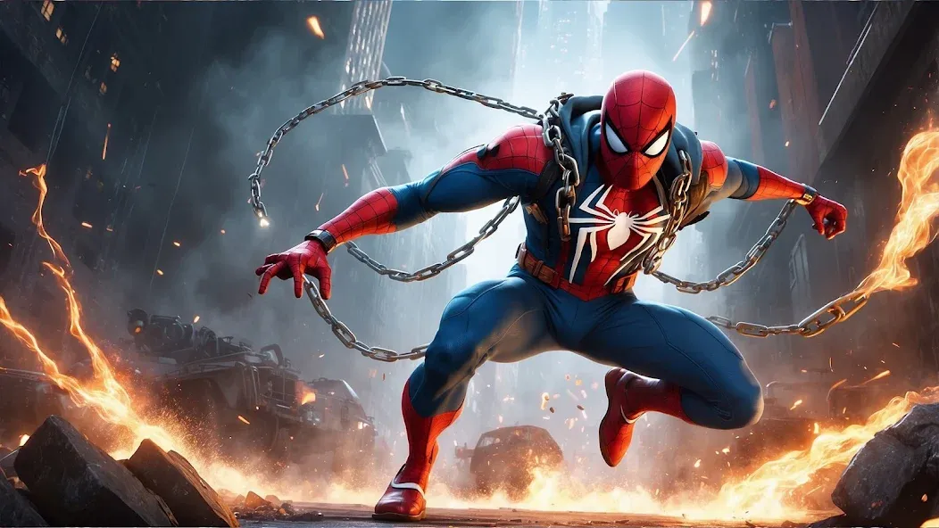 Spider Rope Hero: Crime Run 3D screenshot 3