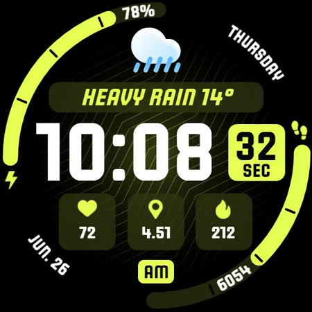 MARATHON Digital Watch Face screenshot 28