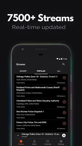 Police Scanner - Live Radio screenshot 2
