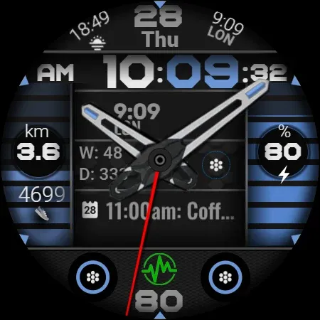 Analog Watch Face CUE137 screenshot 9