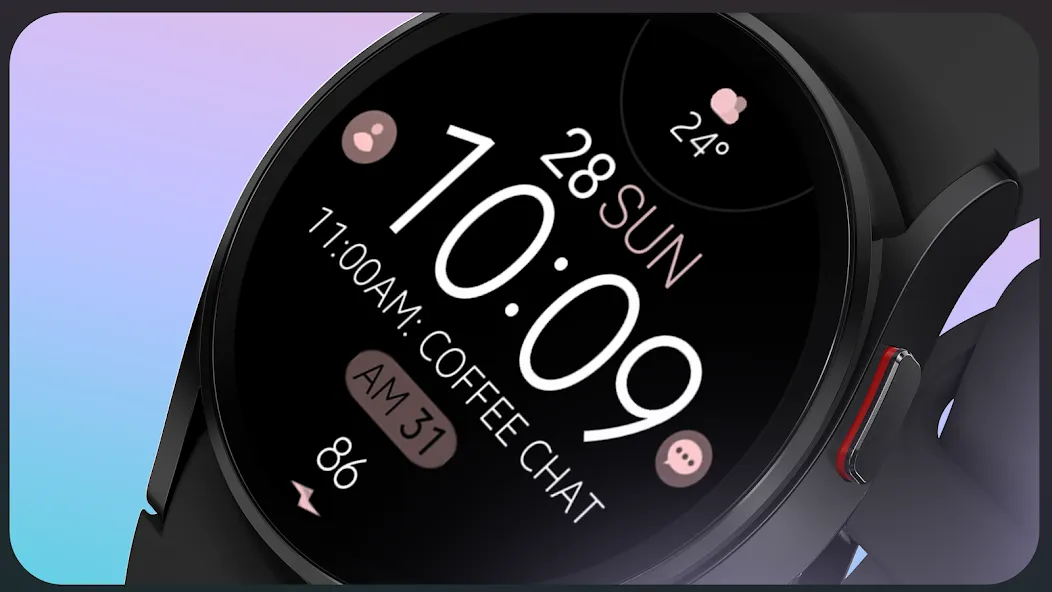 Battery Rose Gold watch face screenshot 6