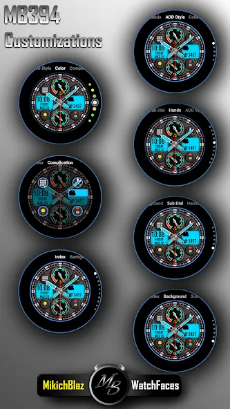 Hybrid Watch Face MB394 screenshot 6