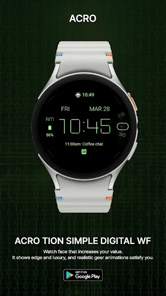 ACRO Tion simple Digital Watch screenshot 1