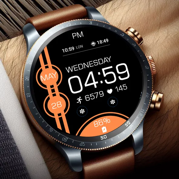 Key WF82 Digital Watch Face screenshot 4