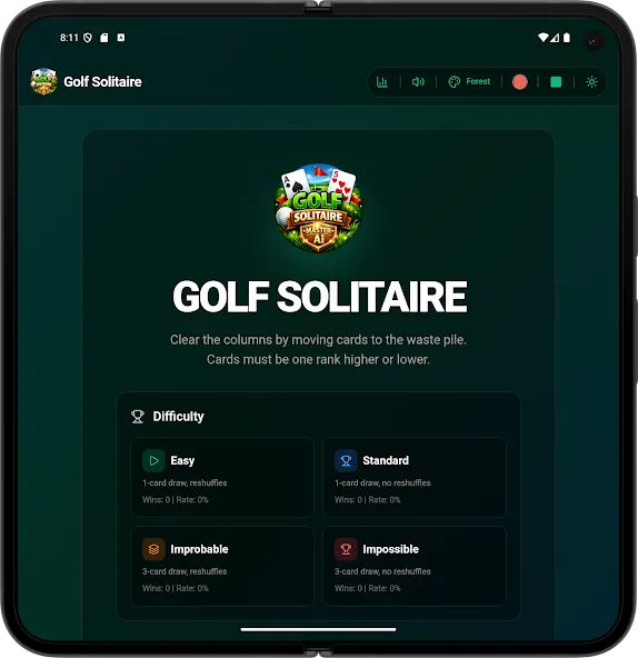 Golf Solitaire Offline Master screenshot 17