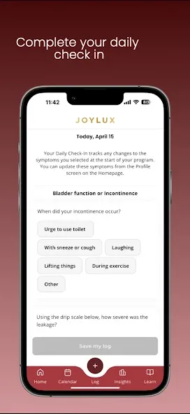 Joylux Menopausal Health App screenshot 3